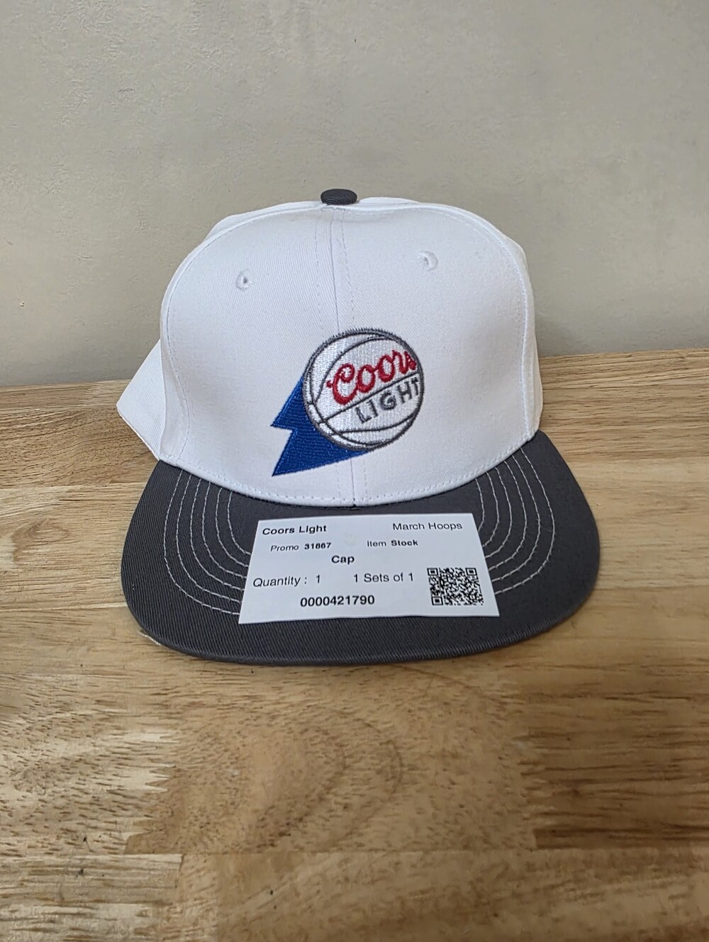 Coors Light Beer March Hoops Basketball Hat Adjustable Strap